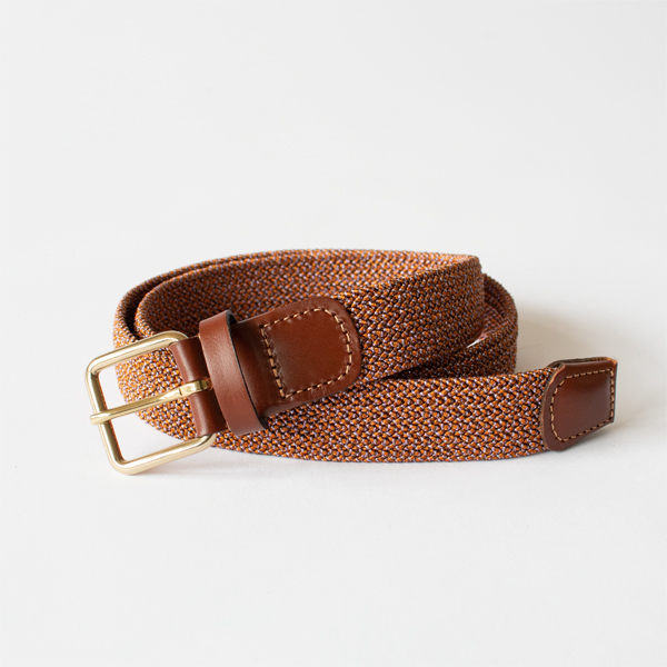 メッシュベルト(MELANGE BROWN)