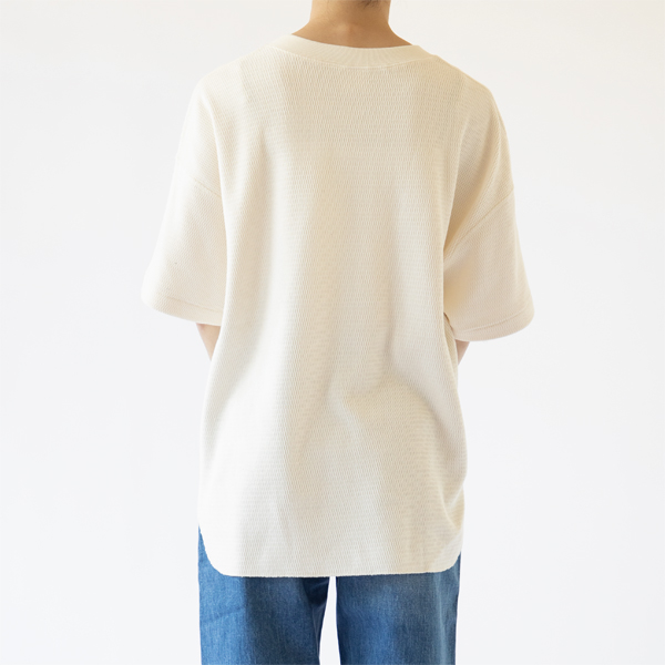 ハニカムサーマルTシャツ　NATURAL