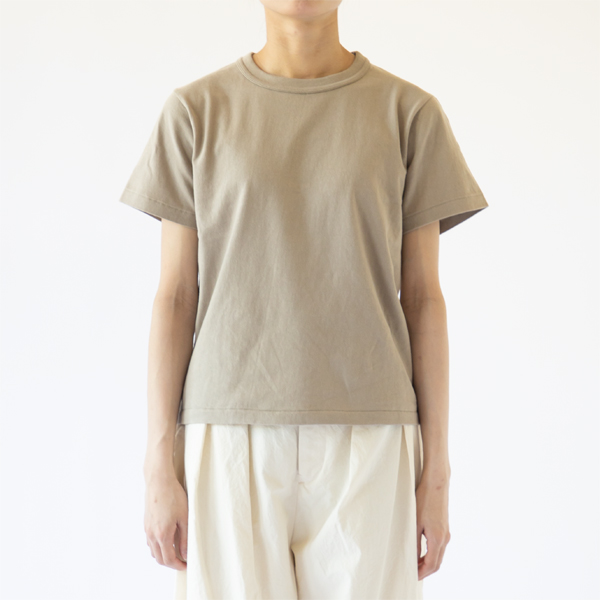 トンプキンスジャージークルーネックTシャツ KHAKI