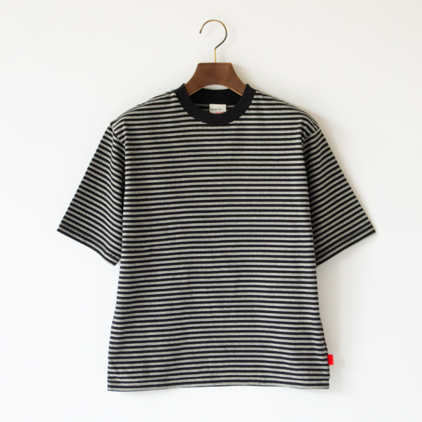 クラシックボーダークルーネックTシャツ　BLK NAT