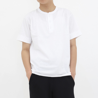 ヘンリーネック S/S White／Healthknit（ヘルスニット）｜愛着を持って