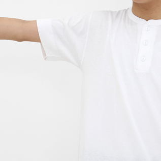 Size【40】butcher products ヘルスニットヘンリーネック Healthknit (ヘルスニット) マックスウエイト ヘンリーネック T