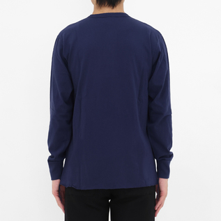 ヘンリーネック L/S Tee Navy／Healthknit（ヘルスニット）｜愛着を