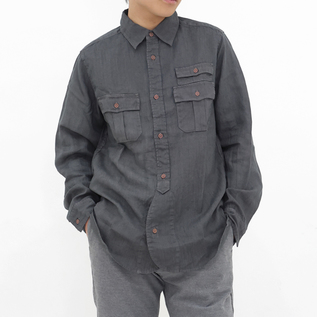 メンズ BRITISH ARMY リネン シャツ／Nigel Cabourn（ナイジェル