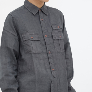 ナイジェルケーボン　リネンミリタリーシャツ メンズ BRITISH ARMY リネン シャツ／Nigel Cabourn（ナイジェル