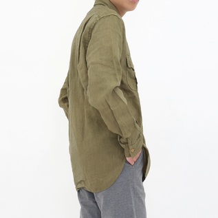 ナイジェルケーボン　リネンシャツ　サイズ52 メンズ BRITISH ARMY リネン シャツ／Nigel Cabourn（ナイジェル