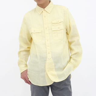 メンズ BRITISH ARMY リネン シャツ／Nigel Cabourn（ナイジェル