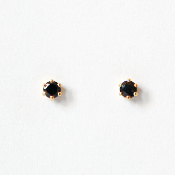キャッチレスピアス AMITY(CROWN ONYX/GOLD)