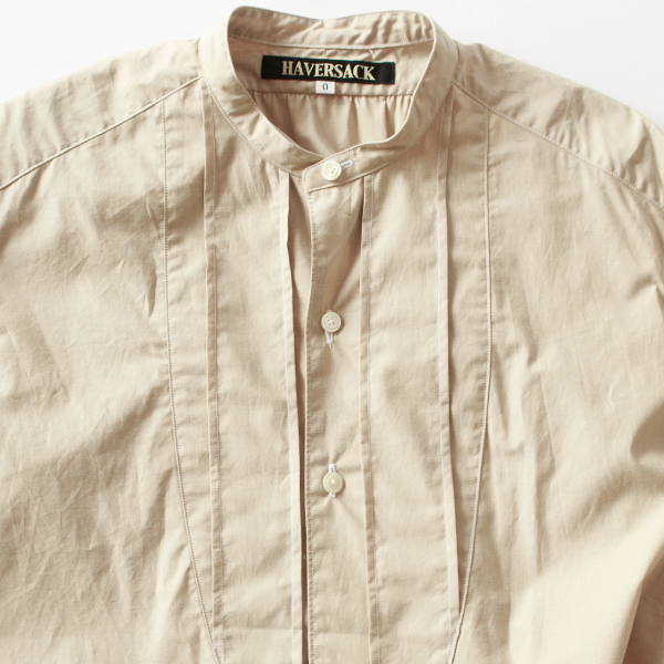 フレンチボサム プルオーバーロングシャツ(BEIGE)