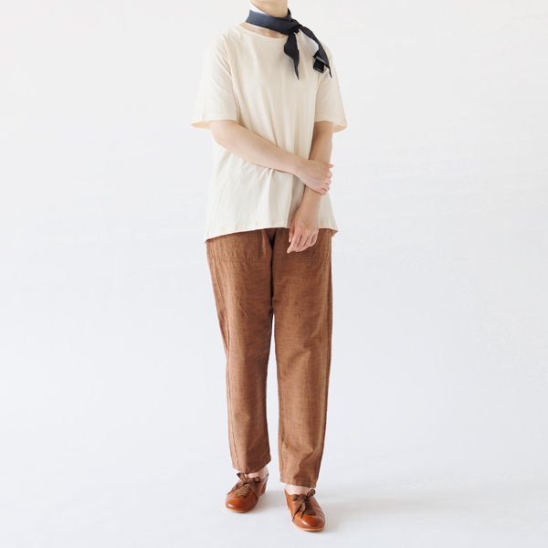 身長162cm　スラブ 柿渋 M
