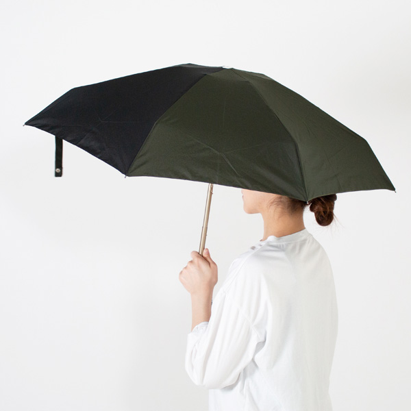 ANATOLE PARIS 折りたたみ傘 バイカラー　KHAKI BLACK