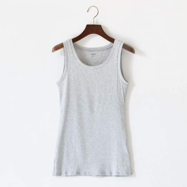 リブタンクトップ(GREY MELANGE) リブタンクトップ(GREY MELANGE)