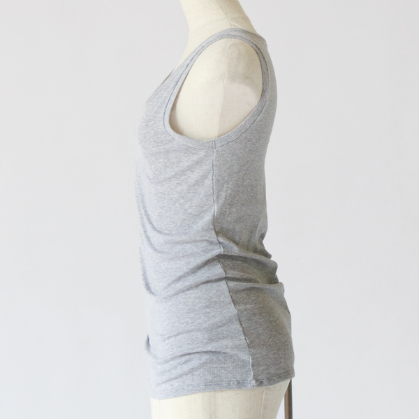 リブタンクトップ(GREY MELANGE)