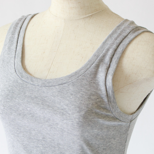 リブタンクトップ(GREY MELANGE) リブタンクトップ(GREY MELANGE)