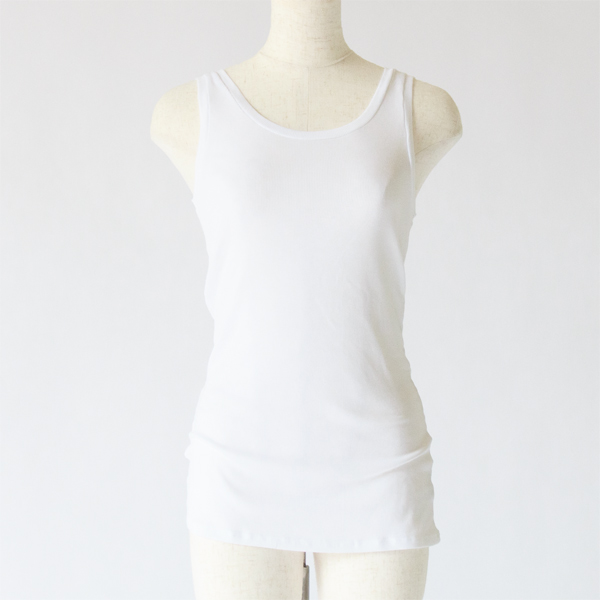 リブタンクトップ(WHITE)
