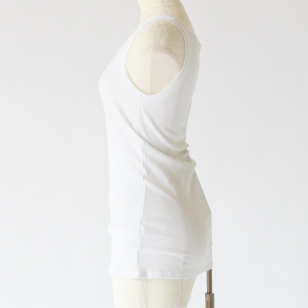 リブタンクトップ(WHITE)