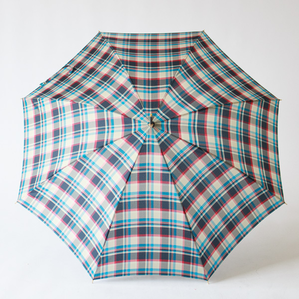【別注】タータンチェックスリム長傘（WHITE CHECK）