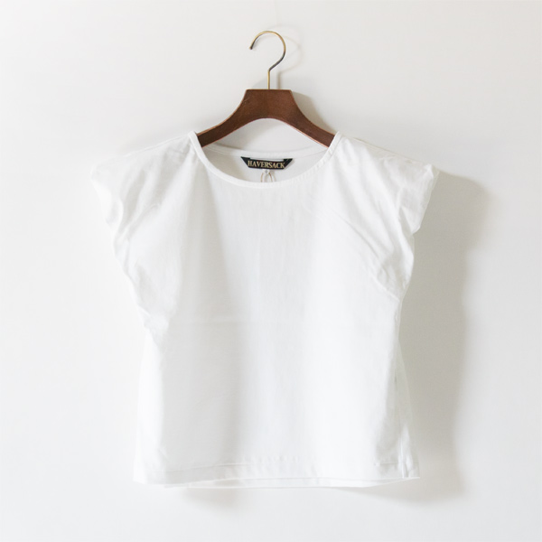 クロップド クルーネック ノースリーブTシャツ(WHITE) クロップド クルーネック ノースリーブTシャツ(WHITE)