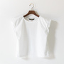 クロップド クルーネック ノースリーブTシャツ