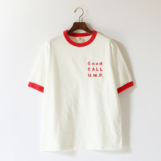 ユニセックス Rib GCU Tシャツ(WHITE×RED) ユニセックス Rib GCU Tシャツ(WHITE×RED)