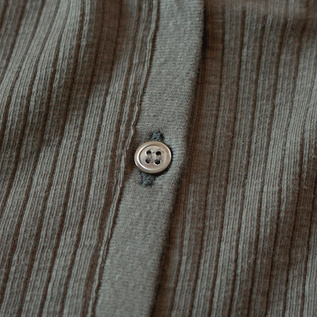 ヴィンテージリブ コットンカーディガン(GREY) ヴィンテージリブ コットンカーディガン(GREY)