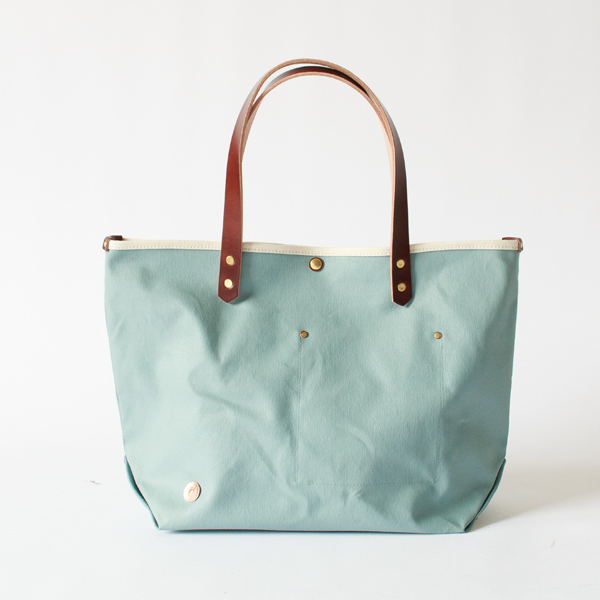帆布 トートバッグ(M) PINE 9号 SCCP002（SAXE/BROWNハンドル）