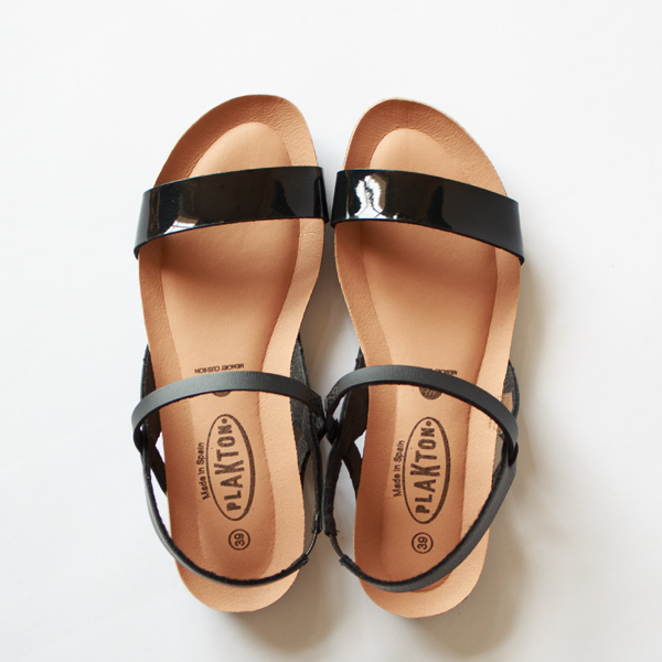 アンクルストラップサンダル(BLACK)