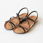 ANKLE STRAP SANDALS NEGRO