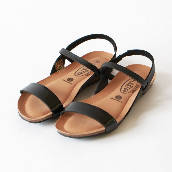 アンクルストラップサンダル(BLACK)