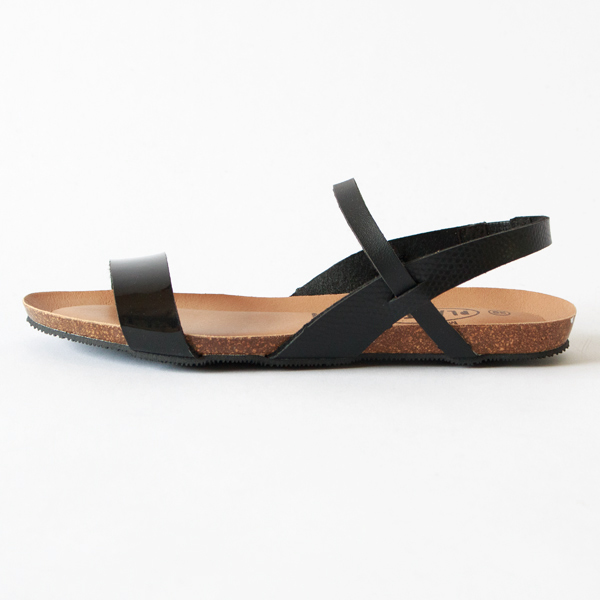 アンクルストラップサンダル(BLACK)