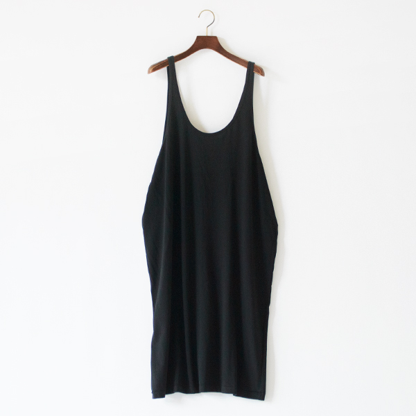 ワイドオープンスリップドレス(Black)