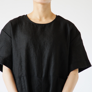 リネンジャンプスーツ Lumi／fog linen work（フォグリネンワーク