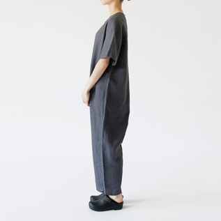 リネンジャンプスーツ Lumi／fog linen work（フォグリネンワーク