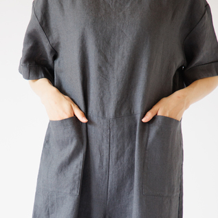 リネンジャンプスーツ Lumi／fog linen work（フォグリネンワーク