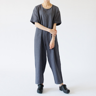 リネンジャンプスーツ Lumi／fog linen work（フォグリネンワーク