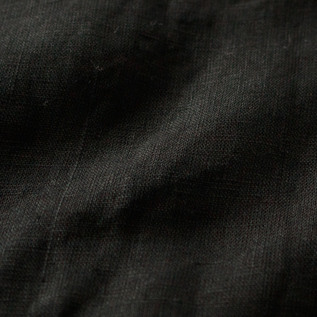 着始めから柔らかいワンウォッシュ加工されたリネン生地(Black) 着始めから柔らかいワンウォッシュ加工されたリネン生地(Black)