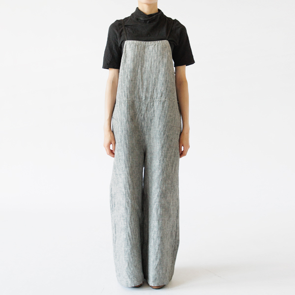 【ミモザ】　フォグリネンワークのサロペット リネンサロペット Mari／fog linen work（フォグリネンワーク）｜愛着