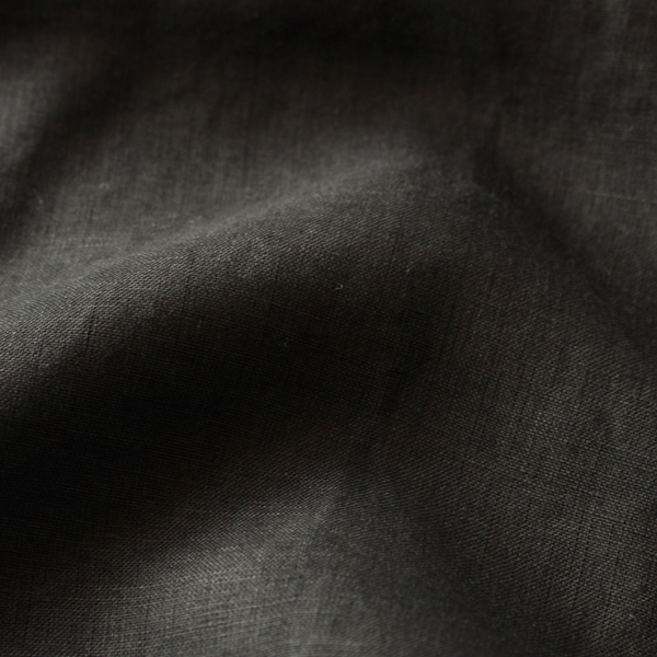 ほんのり透け感のある薄手のリネン（Black）