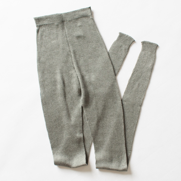 シルクレギンス10分丈(GRAY)