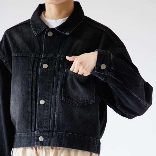 左胸にポケット(身長160cm・BLK)