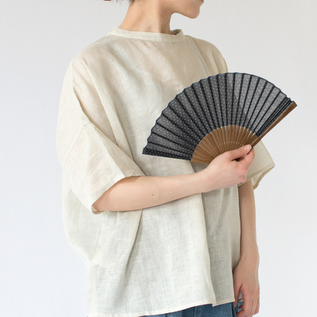扇子(蚊絣 黒) 扇子(蚊絣 黒)