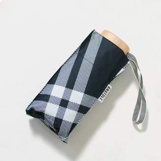 晴雨兼用折りたたみ傘（遮光） BASICS TWEED CHECK