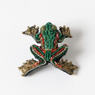 刺繍ブローチピン