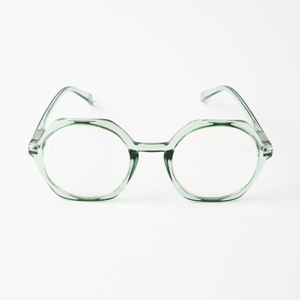 ブルーライトカットあり リーディンググラス EDGY clear/green