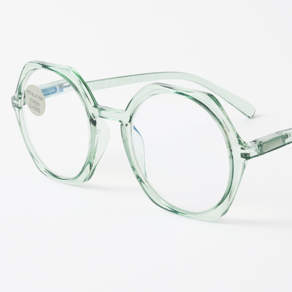 ブルーライトカットあり リーディンググラス EDGY clear/green ブルーライトカットあり リーディンググラス EDGY clear/green