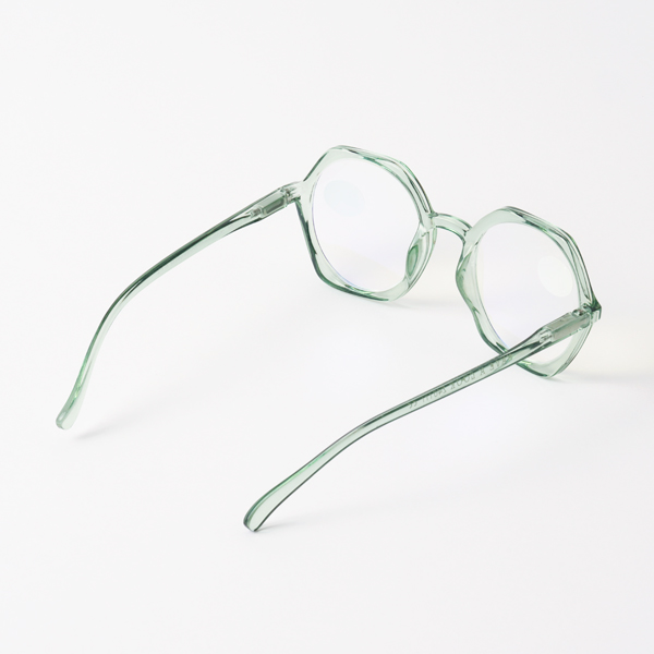 ブルーライトカットあり リーディンググラス EDGY clear/green ブルーライトカットあり リーディンググラス EDGY clear/green