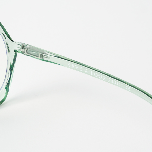 ブルーライトカットあり リーディンググラス EDGY clear/green ブルーライトカットあり リーディンググラス EDGY clear/green