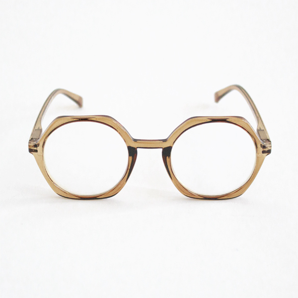 ブルーライトカットあり リーディンググラス EDGY olive/brown
