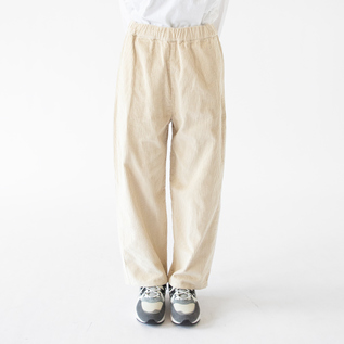 【新品未使用】YONFAコーデュロイパンツ（アイボリー） 6Wコーデュロイ イージーパンツ／ZUTTO（ズット）｜愛着を持ってずっと