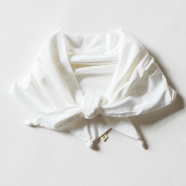 ハイゲージコットンスカーフ(White)
